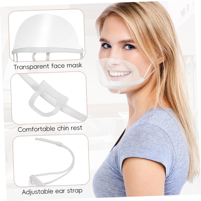 Ciieeo 20pcs Anti-Fog Mask for Chef Nose Mouth Cover Food