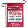 MAIANEY (12"x18") Funny No Soliciting Garden Flags No Soliciting Yard