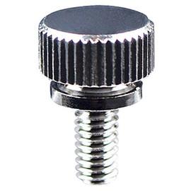 Osato PC-092 Brass Stepped Knurled Screw 0.1 inch (3 mm) x Length 0.4 inch (10 mm)