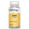 Solaray Zinc 50mg Immune Support Capsules, 100 Count, Vegan, Pumpkin
