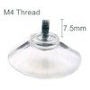 40mm Thumb Screw Suction Cups With Clear Transparent Nuts M4