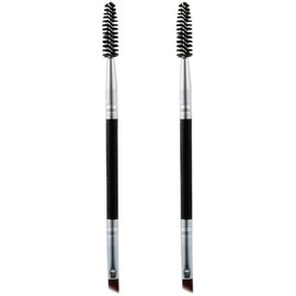 2 Pcs Eyebrow Brush Eye Brow Tint Brush Eyebrow Spoolie Brush Black Eyelash Brush for Tinting Eyebrow Eye Makeup Strong and Long-Lasting