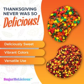 SugarMeLicious Lips Sprinkles, Thick Red & Pink Kissy Lips, Valentines Edible Decorations in 3 oz Jar