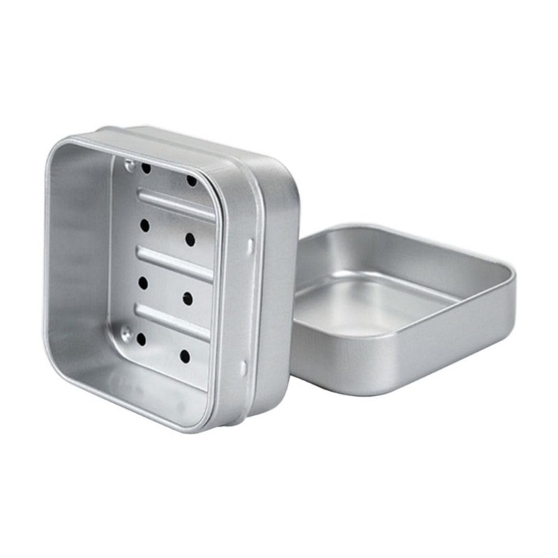 2PCS Soap Box, Aluminium Soap Cases with Drain Strainer, Bar