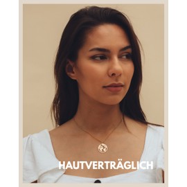 Good.Designs World Globe Chain for Women (Adjustable) Necklace with World Map Pendant, Gold Plated, Basic rosé