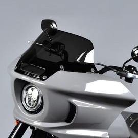 XMT-MOTO 7" Windshield Windscreen Fit For Harley 2022-2025 Low Rider ST FXLRST,2022 Low Rider El Diablo FXRST, Black