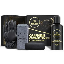 Magic Shield Recubrimiento Cerámico Grafeno 10H - Dura 5 Años | Nano Tecnología Avanzada | Resiste Rayones | Brillo Alto | Hidrofóbico | Ideal para Au