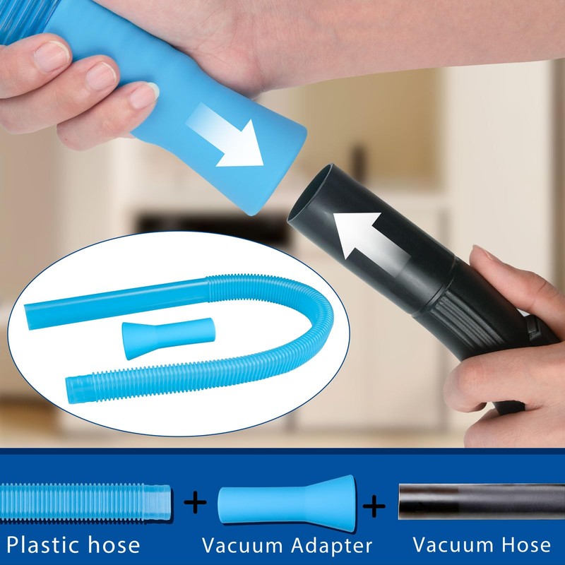 kioguc 4 Pack Dryer Vent Cleaner Kit,Dryer Lint Vacuum Attachment,Flexible