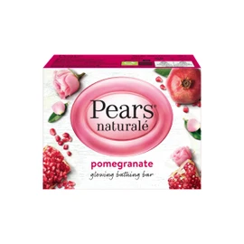 Pears Naturalé Soap Bar - Pomegranate Glowing Bathing Bar with Pure Glycerin, Mild & Gentle Cleansing Formula for Daily Skin Radiance, Ideal for Hydrating Face, Body, and Hands - 100 g (Pack of 6)