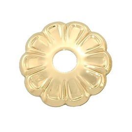 B&P Lamp® Stamped Brass Rosette, 1 1/2" Dia.