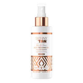 Skinny Tan Tan & Tone Self Tan Oil - Streak Free Natural Looking Fake Tan with Coconut Oil, Enriched with Guarana Extract to Tone & Firm Skin, Cruelty-Free & Vegan - Medium, 145ml
