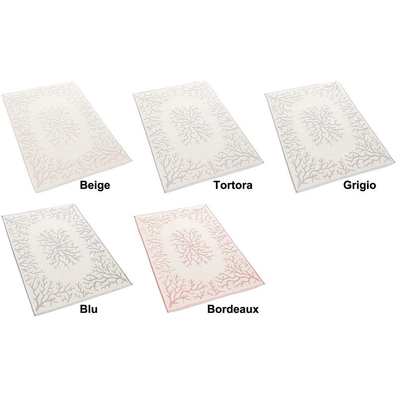 Corallo Bath Mat Sponge Cotton Absorbent Bath Mat, Terry Cloth