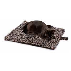 WALOO Pets Self Heating Thermal Cat Mat & Napping Pad (Leopard Brown)