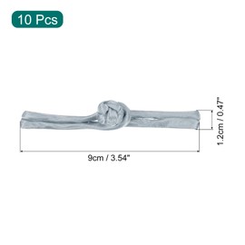 MECCANIXITY 10 Pairs Chinese Knots Frog Buttons Closure Light Gray Sewing Buttons Fasteners for DIY Sewing Coats Cloak Sweater Bridal Costume Outfit,3.54x0.47 Inch