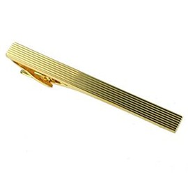 Select Gifts Tram Line Tie Bar Gold Pouch