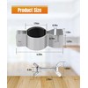2 Pcs Adjustable Upright Clamp,Pipe and Drape Clamps,Works With 1.5"