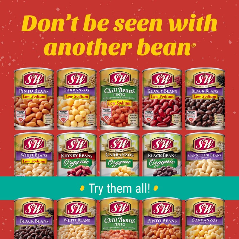 S&W - Dark Red Kidney Beans - 15.5 Oz. Can