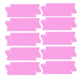 Finger Separator, Toe Separator, Nail and Toenail Separators for Nail Art, Pedicure, Toe Separator, Finger Separator Set, 10 Pieces (Pink)
