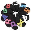 10pcs Golf Iron Head Cover with Large Color Number Waterproof