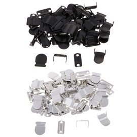 Prettyia 40 Sets No-Sew Hook & Eye Closure Fastener for Trousers Skirt Suits Decoration