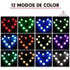 Importeek 5pz Serie Bombilla Luz Led Rgb Usb Espejo Tocador