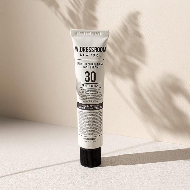 W.Dressroom No.30 White Musk Moisturizing Hand Cream for Dry Hands,