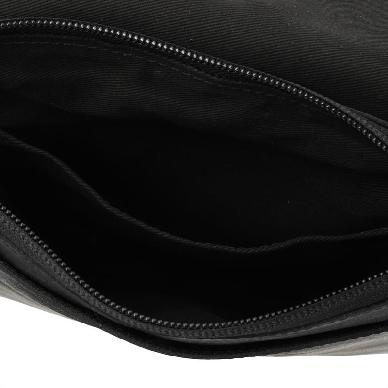 Madijack Soup No. 76158 MJS Men's Shoulder Bag, Black, Small,