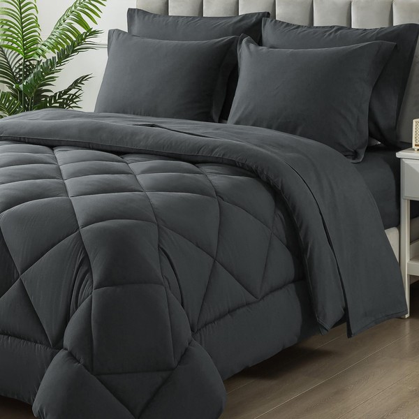 SameBed King Size Comforter Set, 7 Pieces Bed in a