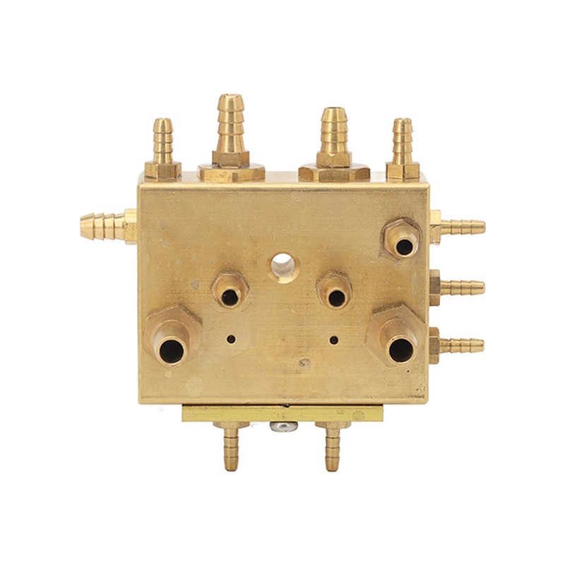 15 Holes Dental Cabinet Integrated Air Water Chassis Valve Copper