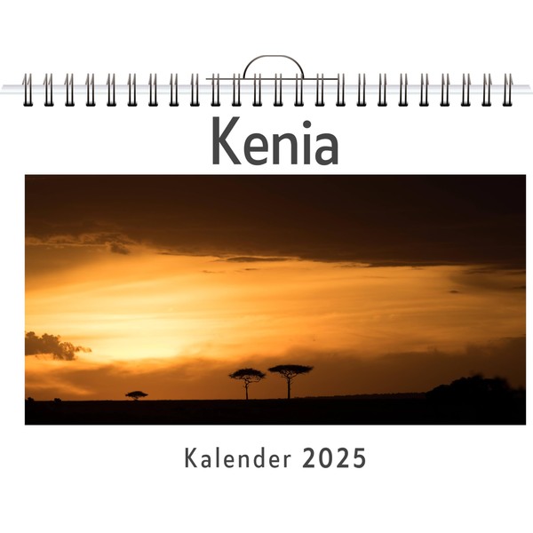 Kenia - (Wandkalender 2025, Kalender DIN A4 quer, Monatskalender im