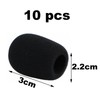 Pack of 10 Pop Protection Microphone, Microphone Windscreen, Lavalier Windscreen,