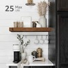 QEEIG Bathroom Floating Shelves for Wall - 15.7" Wall Mounted