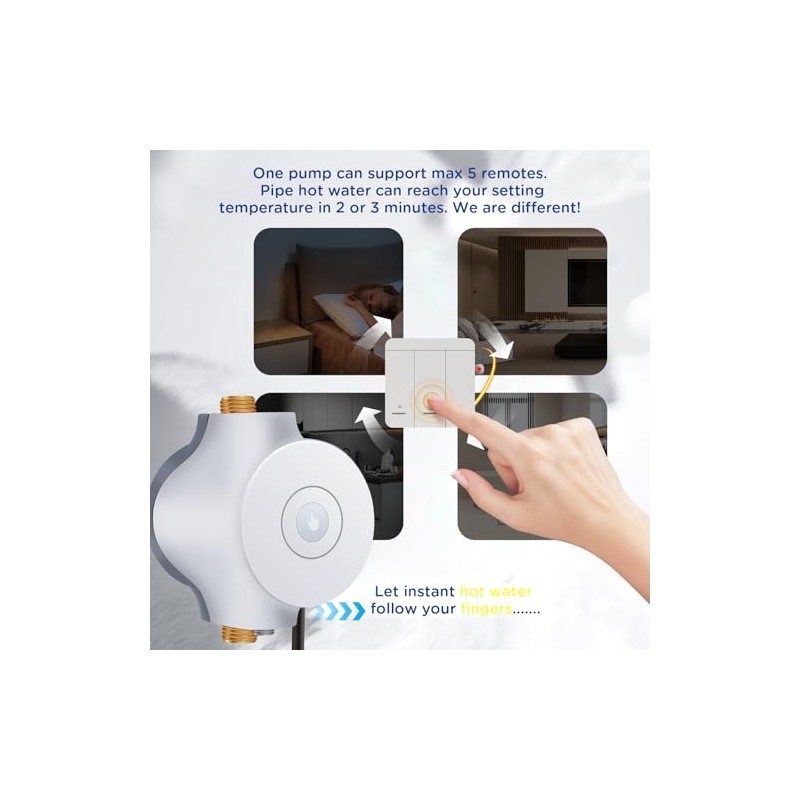 PROZRTED Hot Water Recirculating System Pump Control 2 pcs