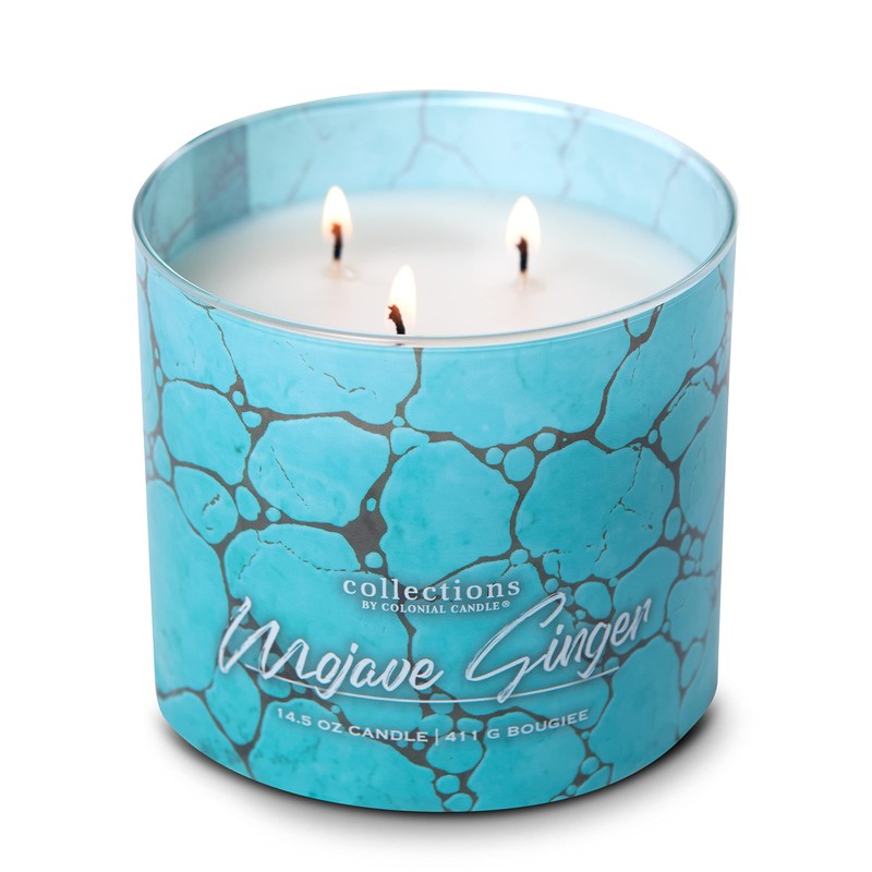 Colonial Candle Mojave Ginger Scented Jar Candle, Desert Collection, Natural,