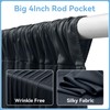 20ftx20ft Black Backdrop Ceiling Drapes,4Panels 20ft Height Wrinkle Free Tent