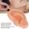 Ear Model,Professional Soft Silicone Left Ear Model Fake Ear Display