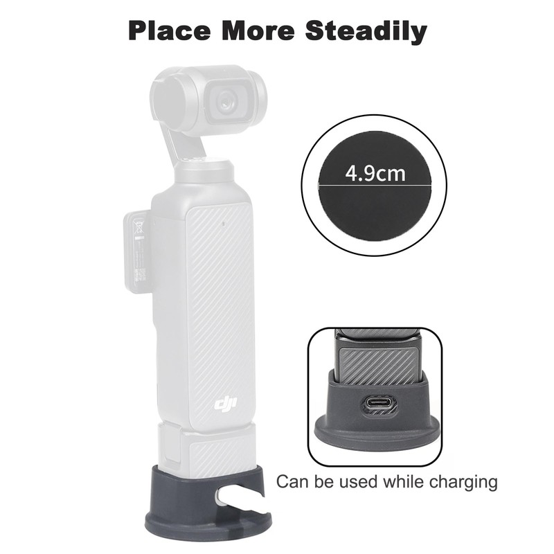 FiTSTILL Black Silicone Non-Slip Desktop Mount for DJI Osmo Pocket