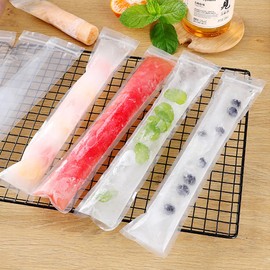Popsicle Bags 160Pcs Ice Pop Bags Popsicle Mold Bag Disposable Popsicles Bag 8x2" Sealable Plastic Freezer Tubes with Zip Seal and Funnel for Ice Pops Yogurt Tube Juice Fruit Smoothies DIY Snacks