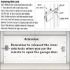 QZATTCAEN Garage Door Side Lock Inside Deadlock for Most Garage