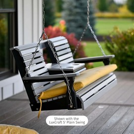 LuxCraft Heavy Duty Porch Swing Chains for Swing Set - Stainless Steel or Zinc Adjustable Hanging Chain for Outdoor Patio Furniture, Porch Attachments for Indoor or Outdoor Swings (Zinc)