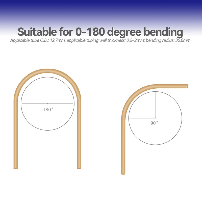 HFS(R) 1/2" OD Tubing Bender Manual Bender 180° HVAC Soft