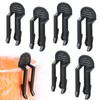 XINCHENG 3 Pairs Rubbish Bag Clip, Black Garbage Bag Clips,
