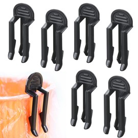 XINCHENG 3 Pairs Rubbish Bag Clip, Black Garbage Bag Clips, Fixed Waste Bin Bag Holder Clip, Waste Can Trash Bag Clamp Holder, Rubbish Bin Liners Non-Slip Junk Clip