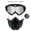 LJDJ Motorcycle Goggles with Removable Face Mask - Dirt Bike