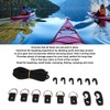 16.4inch Kayak Deck Rigging Kit Stretch String Rope With Hooks