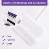 wlich Baseboard Cleaner Tool with Handle 2.0, 60" Extendable Long