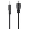 Belkin 1m Audio Stereo Cable 3.5mm Male/Male - Black