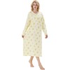 Keyocean Cotton Women Nightgowns, Soft Comfortable Lightweight Long Sleeves Winter