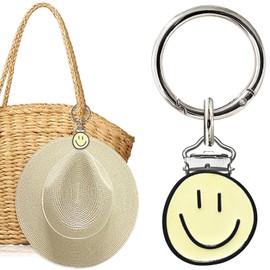 KEYDUACU Hat Clip - Hat Holder for Travel on Bag，Hat Clip for Travel (Metal, White)