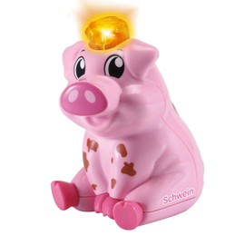 VTech Tip Tap Baby Animals - Pig - Interactive Toy with Light and Music for Imaginative Role Play - For Children Aged 1-5 Years